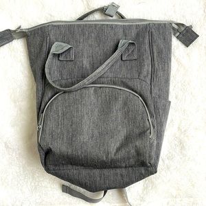 Grey diaper bag